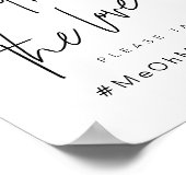 Poster Belle Photo Booth, Noir, Cérémonie Mariage (Coin)