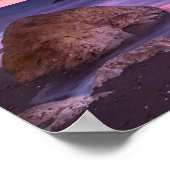 Poster Belle photo côtière du coucher de soleil (Coin)