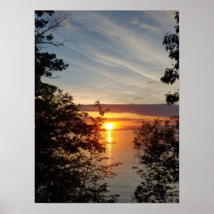 Poster Belle photo coucher de soleil