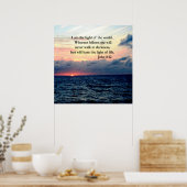 POSTER BELLE PHOTO JOHN 8:12 DE SLEVER (Cuisine)