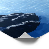 Poster Belle Place Blue Lagoon Islande Travel (Coin)