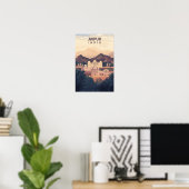 Poster Belle Place Jaipur Inde Illustration Voyage (Bureau à domicile)