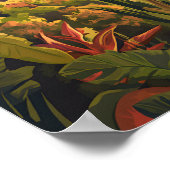 Poster Belle Place Mont Teide Tenerife Voyage (Coin)