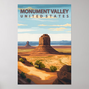 Poster Belle Place Monument Valley USA Travel
