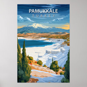 Poster Belle Place Pamukkale Turquie Art Travel