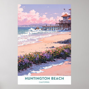 Poster Belle plage de Californie