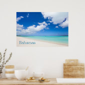Poster Belle plage des Caraïbes (Cuisine)