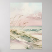 Poster Belle plage pastel (Devant)