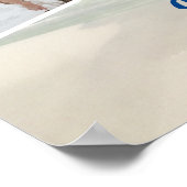 Poster Belle plage Photo Collage Mariage Bienvenue (Coin)