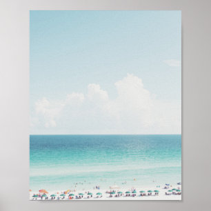 Poster Belle plage Photographie Cool Blue Ocean Skies