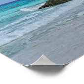 Poster Belle Plage sur Great Guana Cay (Coin)