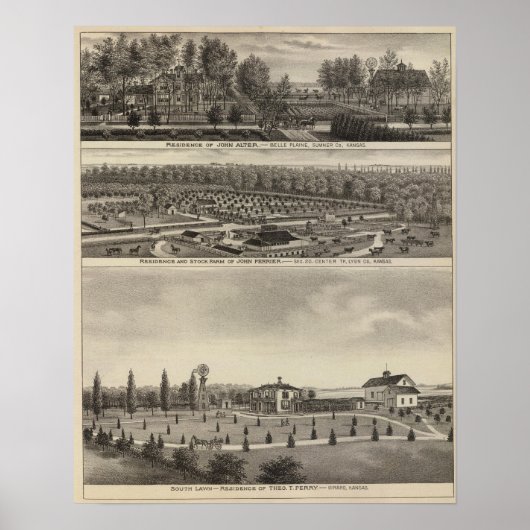 Poster Belle Plaine, Kansas (Devant)