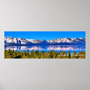POSTER BELLE POSTE TAHOE DE LAC 36" X 12" (MATTE)