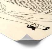 Poster Belle publicité au shampooing des années 1920 (Coin)