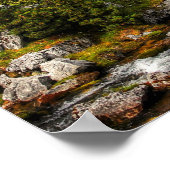 Poster Belle Randonnée Trail River, Trees & Mountains (Coin)