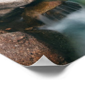 Poster Belle rivière en cascade au printemps (Coin)
