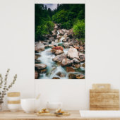Poster Belle rivière en cascade au printemps (Cuisine)
