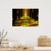 Poster Belle route Forest Path (Cuisine)