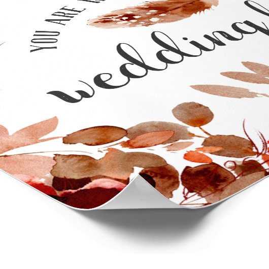 Poster Belle Rustique Pleine Frontière Mariage Favor Pann (Coin)