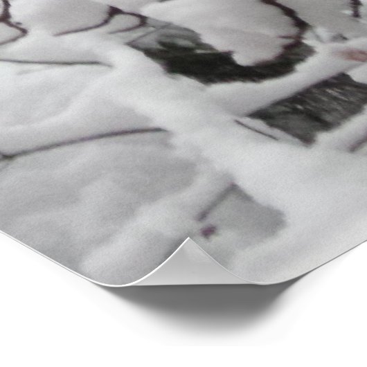 Poster Belle scène d'hiver (Coin)