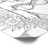 Poster Belle Sirène Couleur Adulte (Coin)