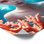 Poster Belle Sirène Sous L'Eau (Coin)