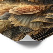 Poster Belle Steampunk Woman sur la Lune (Coin)