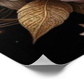 Poster Belle Steampunk Woman sur la Lune (Coin)