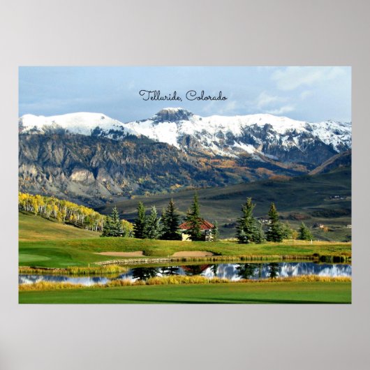 Poster Belle Telluride, Paysage du Colorado (Devant)