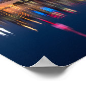 Poster Belle Toronto Canada Soirée Skyline (Coin)