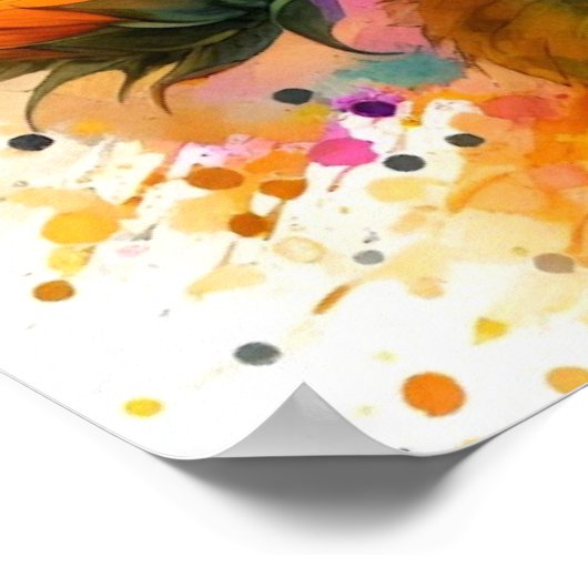 Poster - Belle Tournesol Jaune, Art (Coin)