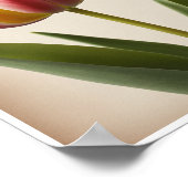 Poster Belle Tulipe Fleur Mur Art Décor (Coin)
