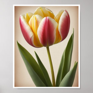 Poster Belle Tulipe Fleur Mur Art Décor