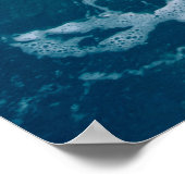 Poster Belle vague de marbre de mer texturehipster, backg (Coin)