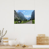 Poster Belle vallée de Lauterbrunnen, Suisse (Cuisine)