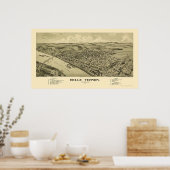 Poster Belle Vernon, PA Carte panoramique - 1902 (Cuisine)