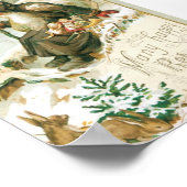 Poster Belle vieille peinture du Père Noël (Coin)