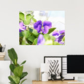 Poster Belle Violette du printemps (Bureau à domicile)