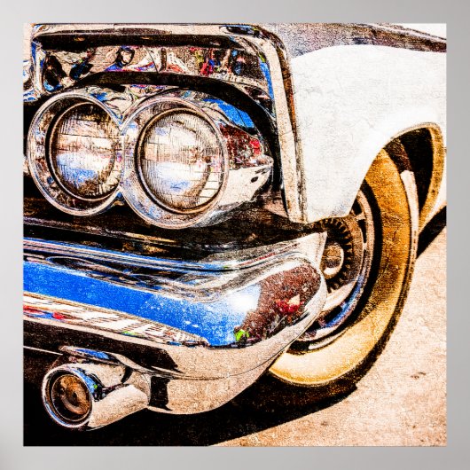 Poster Belle voiture classique (Devant)