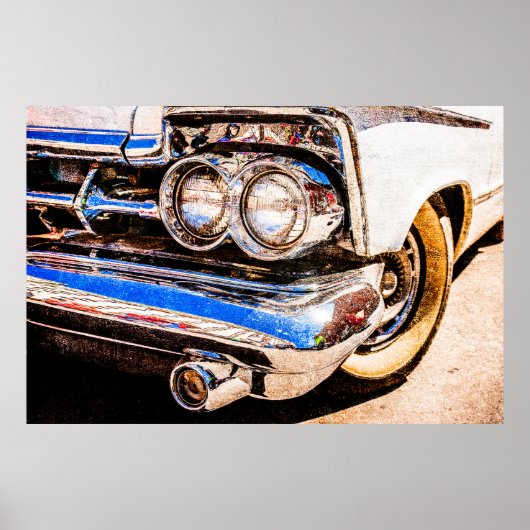 Poster Belle voiture classique (Devant)