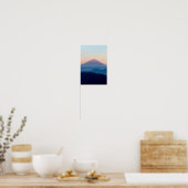 Poster Belle vue Mont Fuji, Japon, Sunrise (Cuisine)