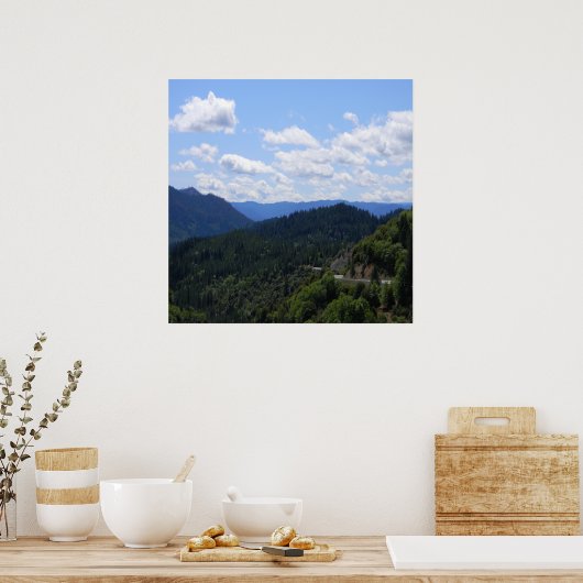 Poster Belle vue sur la vallée.... (Cuisine)