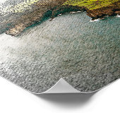 Poster Belle vue sur les côtes des Açores (Coin)