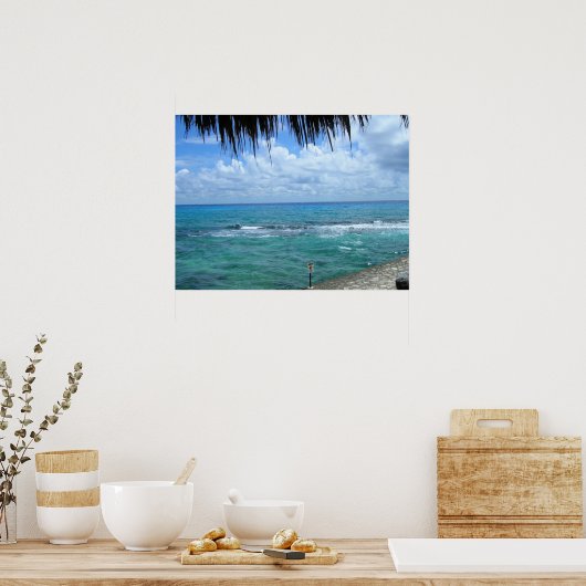 Poster Belle vue sur l'océan (Cuisine)