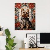 Poster Belle Yorkie | Yorkshire Terrier Portrait (Bureau à domicile)