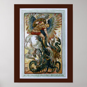 Poster Bellerophon tue la Chimera