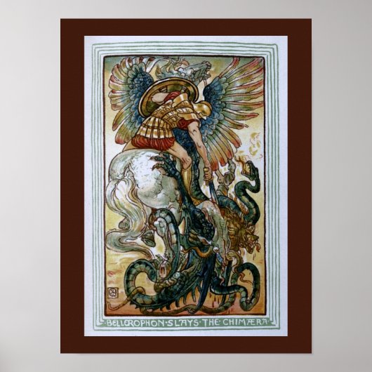 Poster Bellerophon tue la Chimera (Devant)
