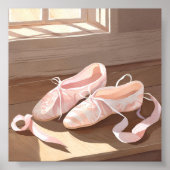 Poster Belles Chaussons De Ballet | Joli rose (Devant)