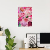 Poster Belles fleurs (Bureau à domicile)
