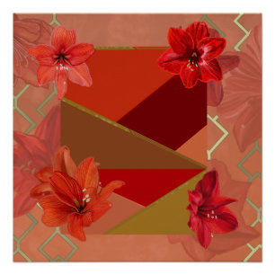Poster Belles Fleurs Amaryllis